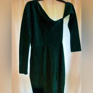 Asymmetrical split thigh cut out SHEIN dress